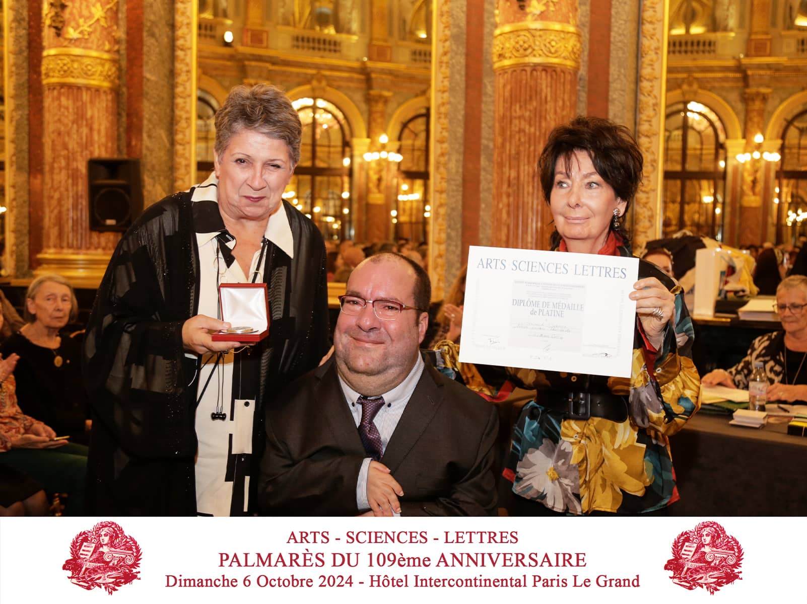 Arnaud Dubarre et Serge Maudet, ont été décorés par l’Académie des Arts-Sciences-Lettres de Paris