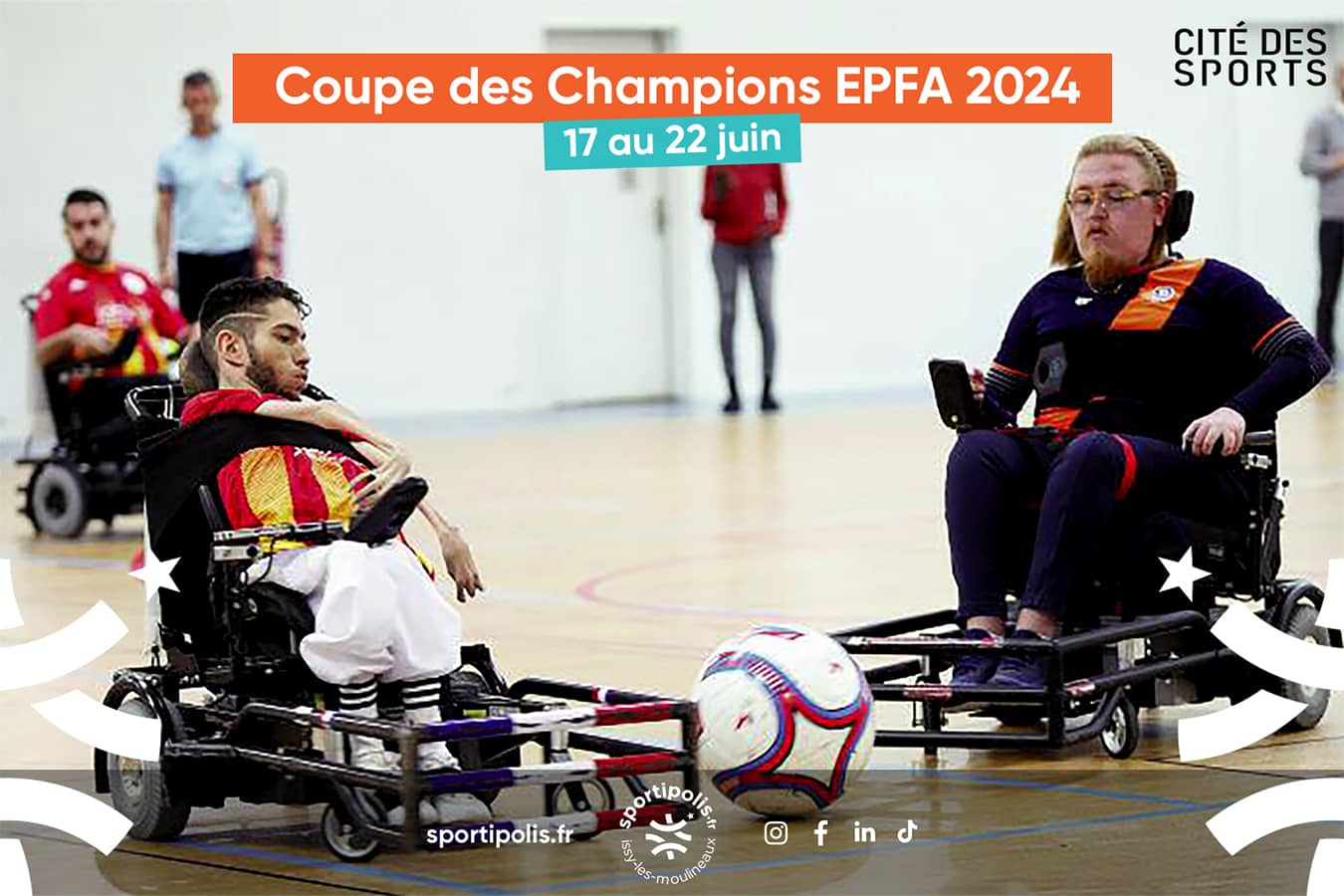 Arnaud Dubarre assiste à l'European Champions Cup de Foot-Fauteuil 