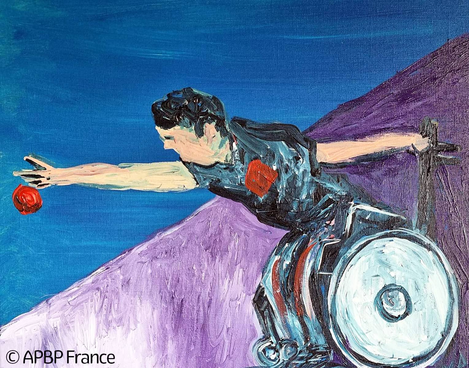 Oeuvre Nicolas Boussin Jeux Paralympiques - Boccia