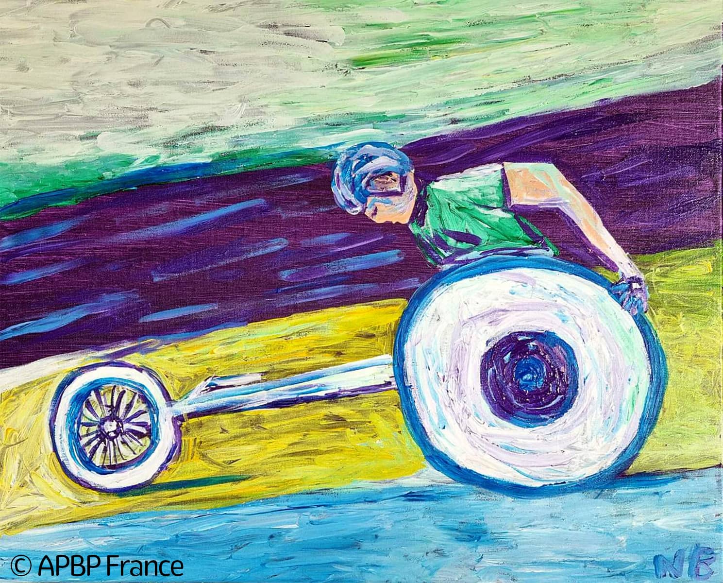 Oeuvre Nicolas Boussin Jeux Paralympiques - Courses