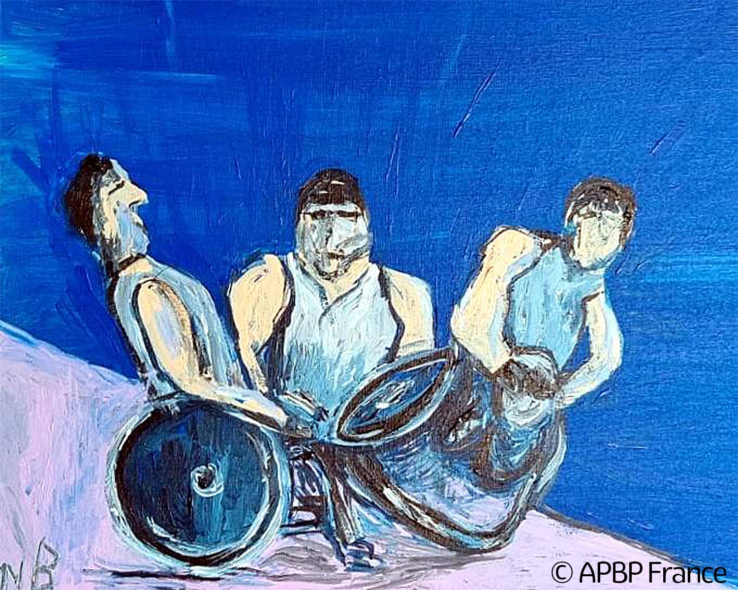 Oeuvre Nicolas Boussin Jeux Paralympiques - Rugby