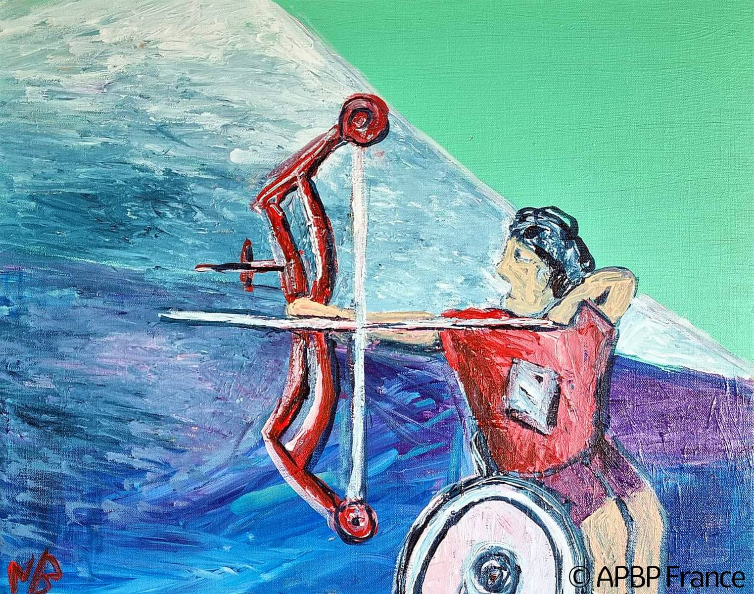 Oeuvre Nicolas Boussin Jeux Paralympiques - Tir à l'arc 