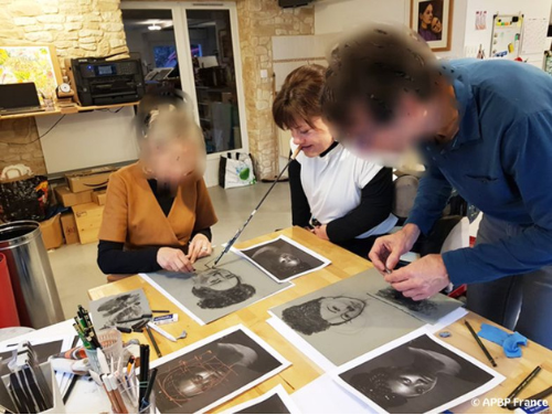 Stage de peinture animés par Fanny Bourgeois-Le Boulaire