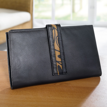 Portefeuille compagnon en cuir 