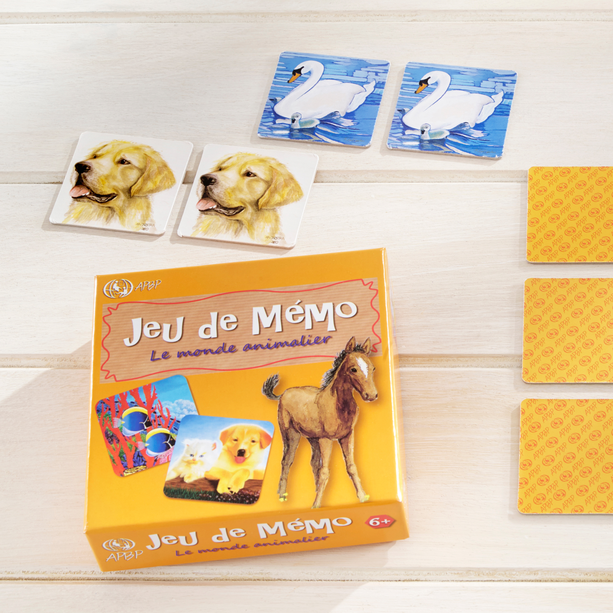 Jeu de mémo cartes à retourner mémoire enfant - Petit Toucan