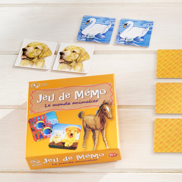 Jeu de mémo enfant Le monde animalier 