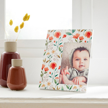Cadre photo fleuri 