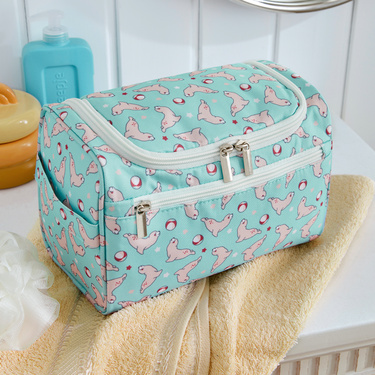 Trousse de toilette enfant verte, bleue 