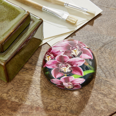 Presse-papiers Orchidées roses