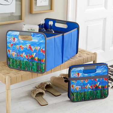 Casier de rangement pliable Pré fleuri 