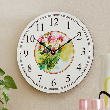 Horloge murale Fleurs des champs 