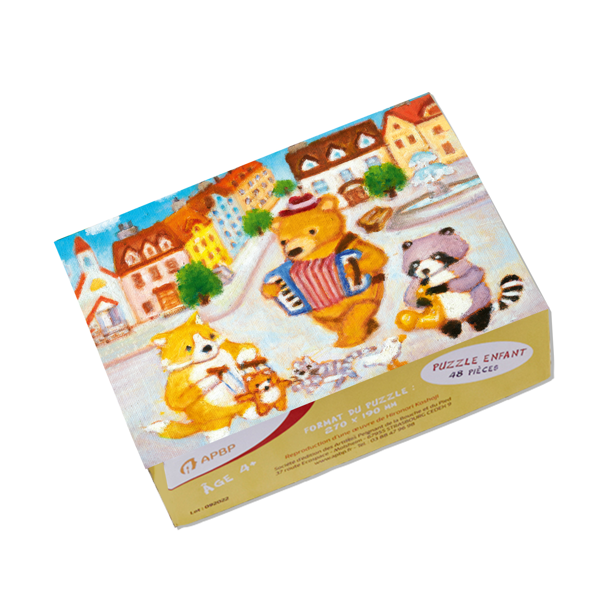 Dvkptbk Puzzles pour enfants de 4 à 8 ans 45 pièces Puzzles en