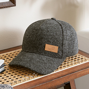 Casquette déperlante homme gris chiné