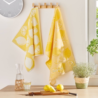 Serviette Citrons, lot de 2