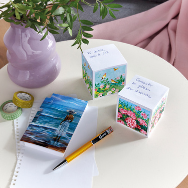 Bloc-cube et bloc-notes, lot de 3 