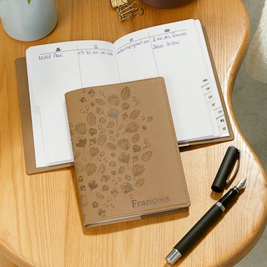 Carnet répertoire d'adresses taupe 