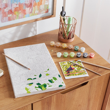 Peinture par numéro sur toile Toucan 