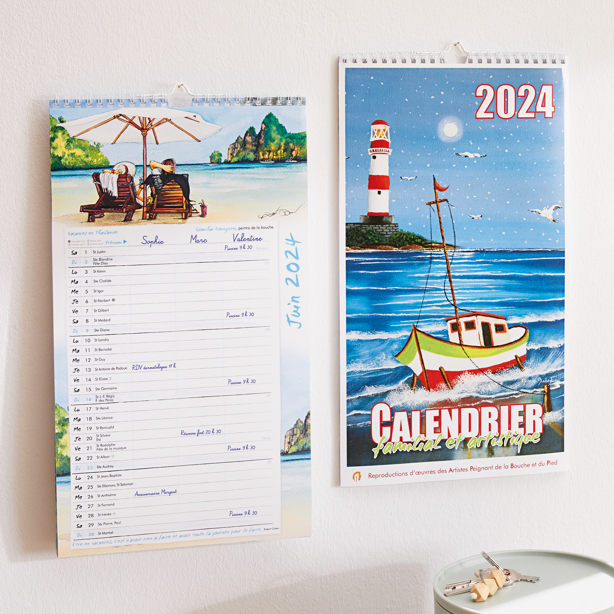 Calendrier familial et artistique 2024 - APBP : Calendrier