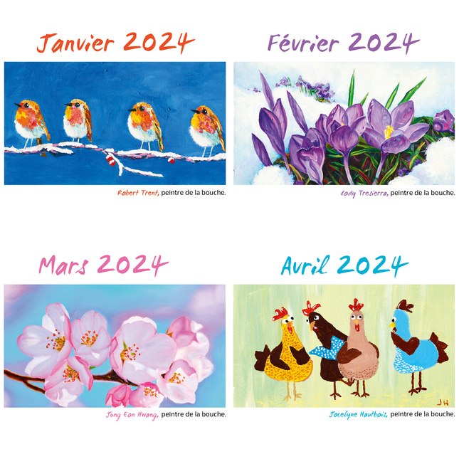 Calendrier familial et artistique 2024 - APBP : Calendrier familial et  artistique 2024 Original(e)