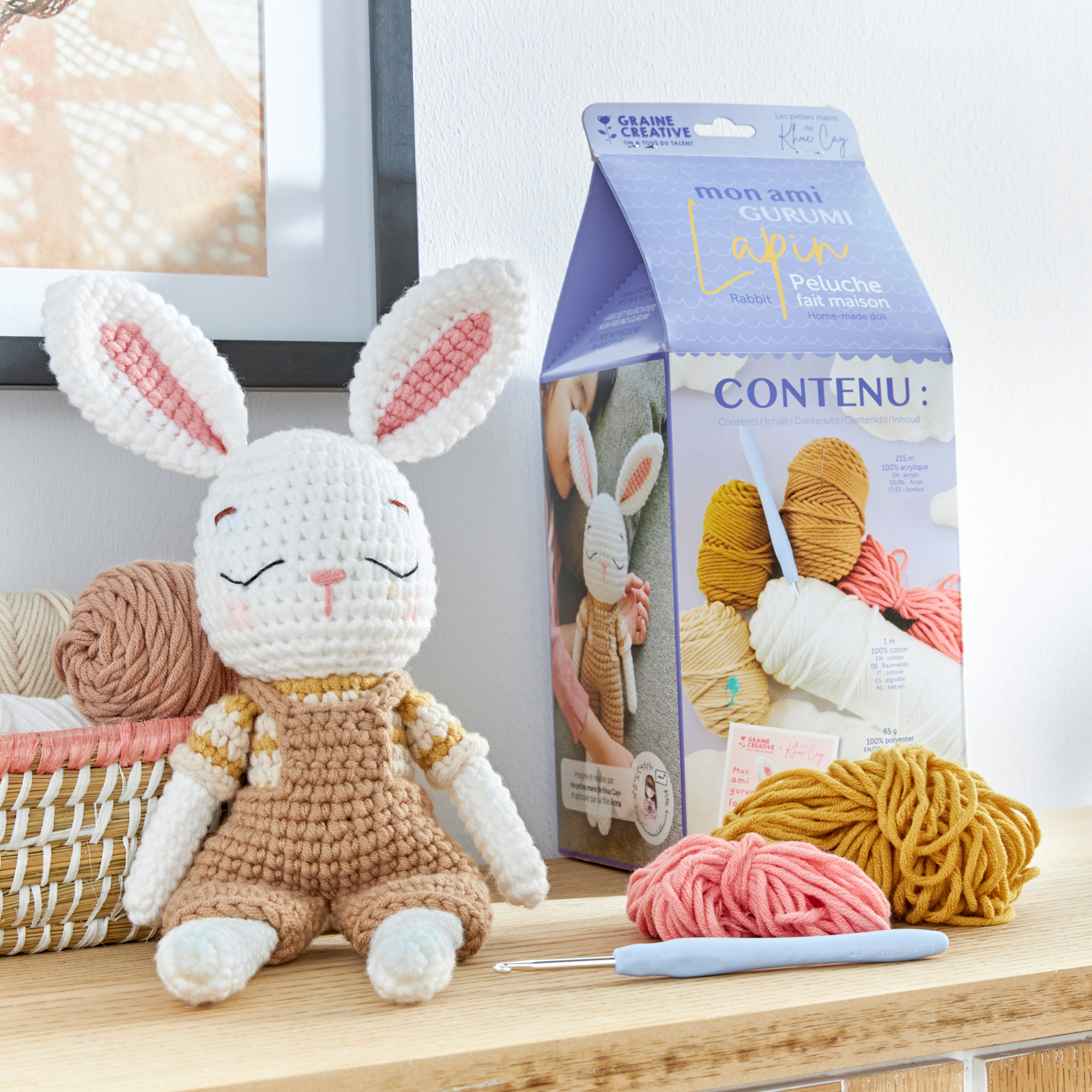 Kit crochet amigurumi Lapin - APBP : Kit crochet amigurumi Lapin