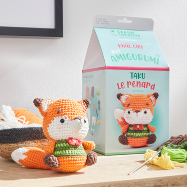 Kit crochet Taku le renard 