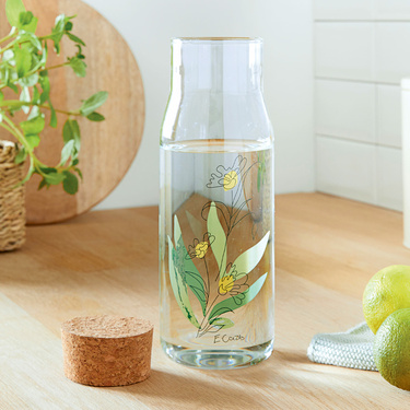 Bouteille en verre avec bouchon en liège 