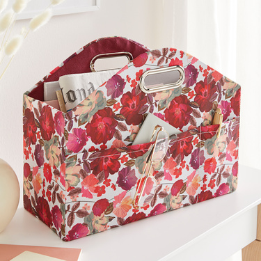Porte-revues pliable fleuri 